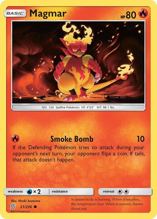 Magmar [Smoke Bomb] Card Front