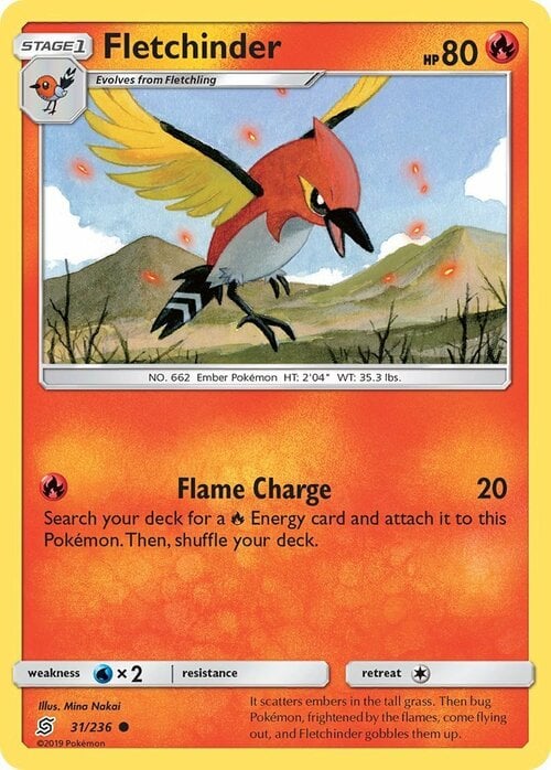 Fletchinder [Flame Charge] Card Front