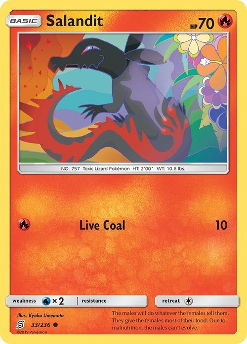 Salandit [Live Coal] Card Front