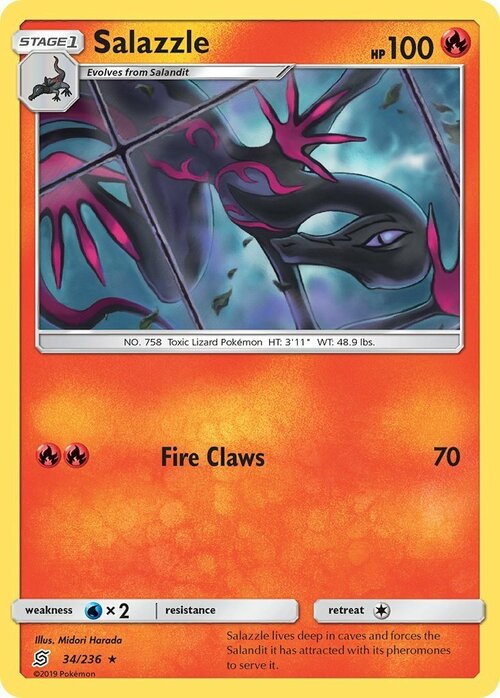 Salazzle [Fire Claws] Frente
