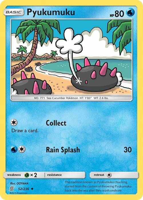 Pyukumuku [Collect | Rain Splash] Card Front