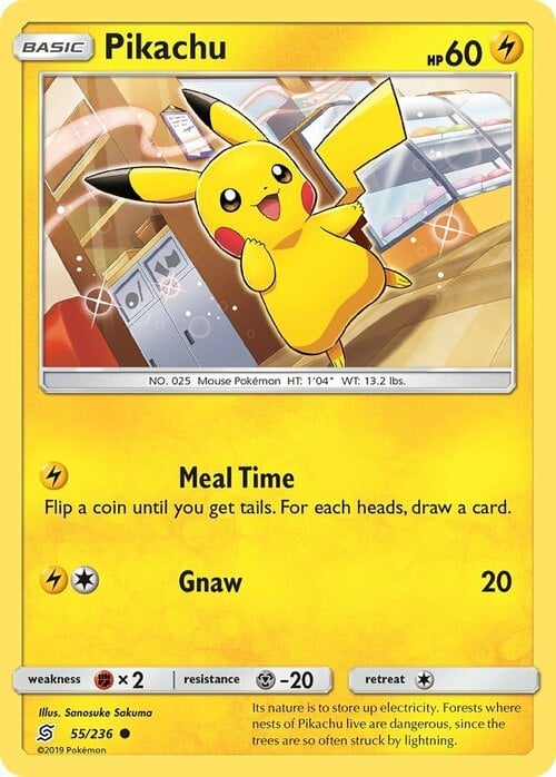 Pikachu [Meal Time | Gnaw] Frente