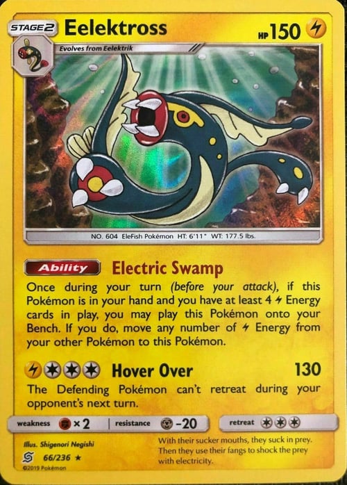 Eelektross [Electric Swamp | Hover Over] Card Front