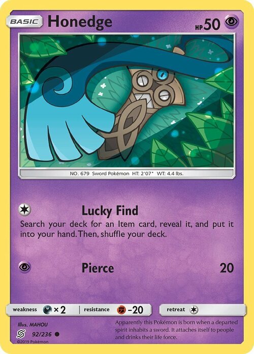 Honedge [Lucky Find | Pierce] Frente