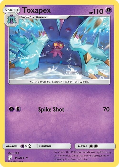 Toxapex [Spike Shot] Card Front