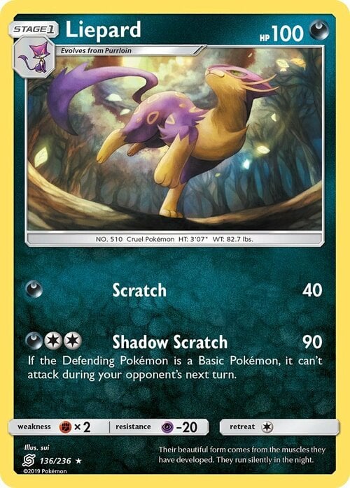 Liepard [Scratch | Shadow Scratch] Card Front