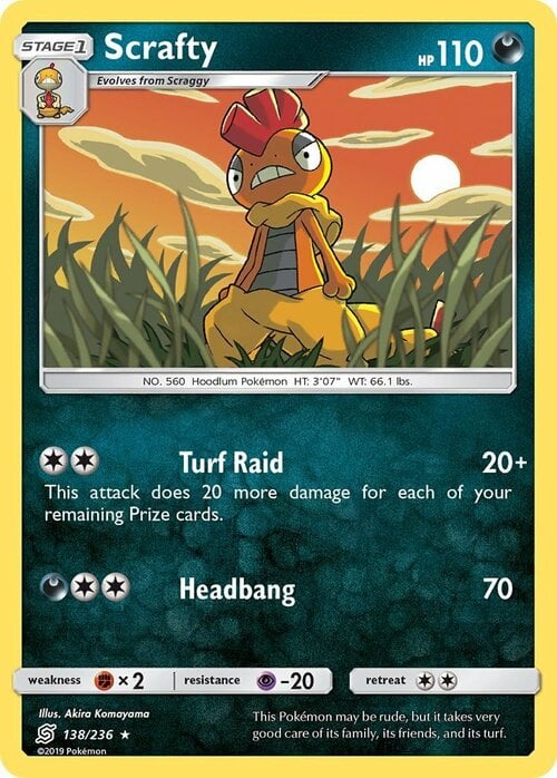 Scrafty [Turf Raid | Headbang] Card Front