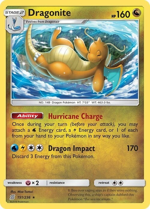 Dragonite Card Front