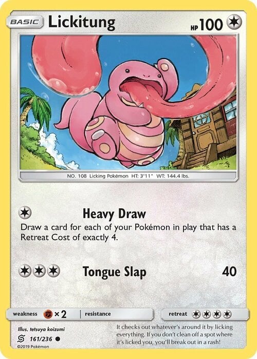 Lickitung [Heavy Draw | Tongue Slap] Card Front