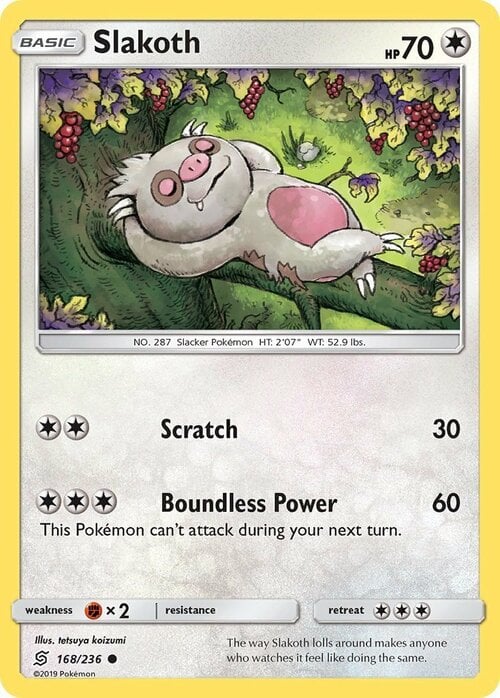 Slakoth [Scratch | Boundless Power] Card Front