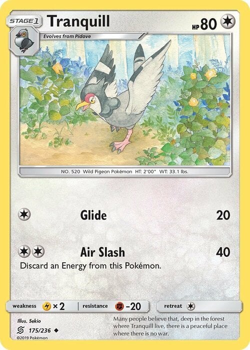 Tranquill [Glide | Air Slash] Card Front