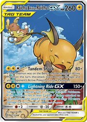 Raichu y Raichu de Alola GX