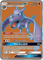 Mavin  Pokemon Card Aerodactyl GX - SM Unified Minds 106/236 - Half-Art  Rare NM