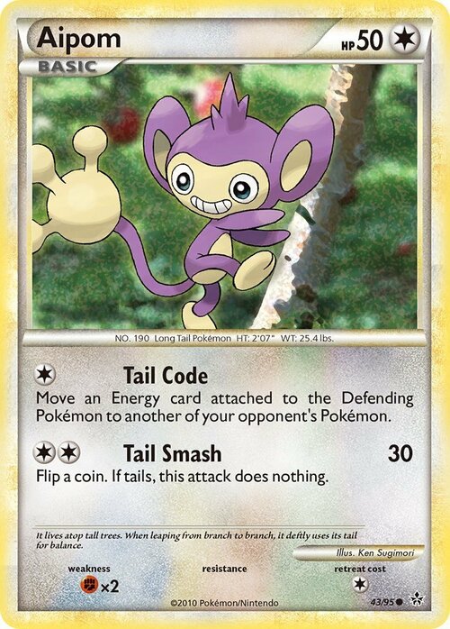 Aipom [Tail Code | Tail Smash] Card Front