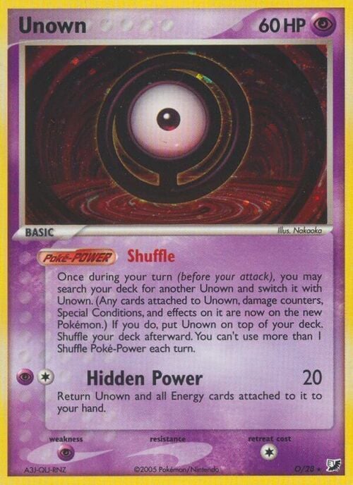 Unown [O] Card Front