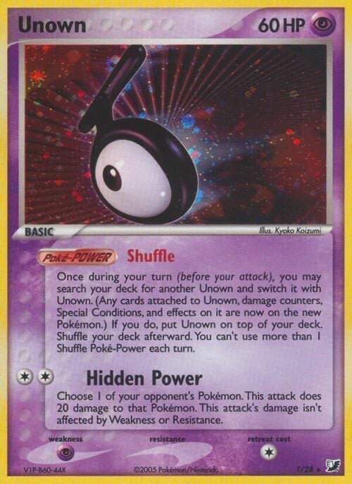 Unown Card Front