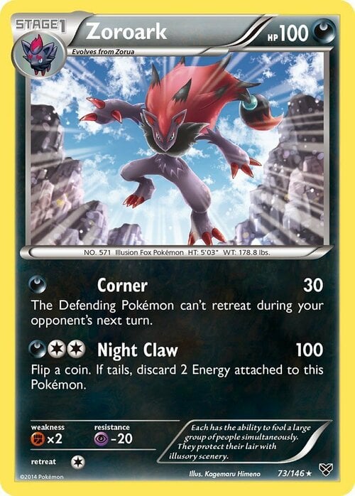 Zoroark [Corner | Night Claw] Card Front