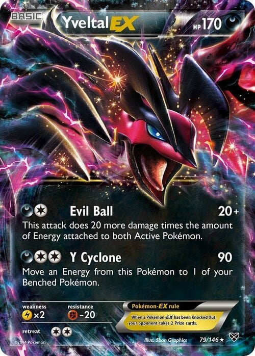 Yveltal EX [Evil Ball | Y Cyclone] Card Front