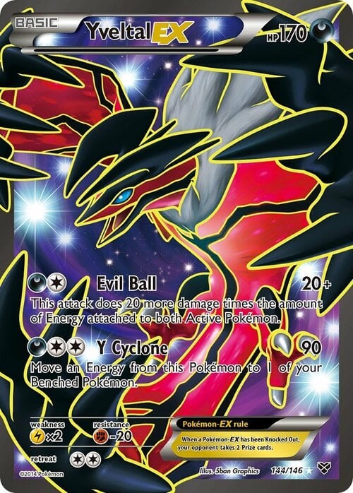 Yveltal EX [Evil Ball | Y Cyclone] Card Front