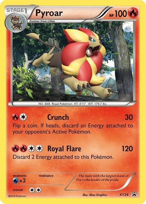 Pyroar Card Front