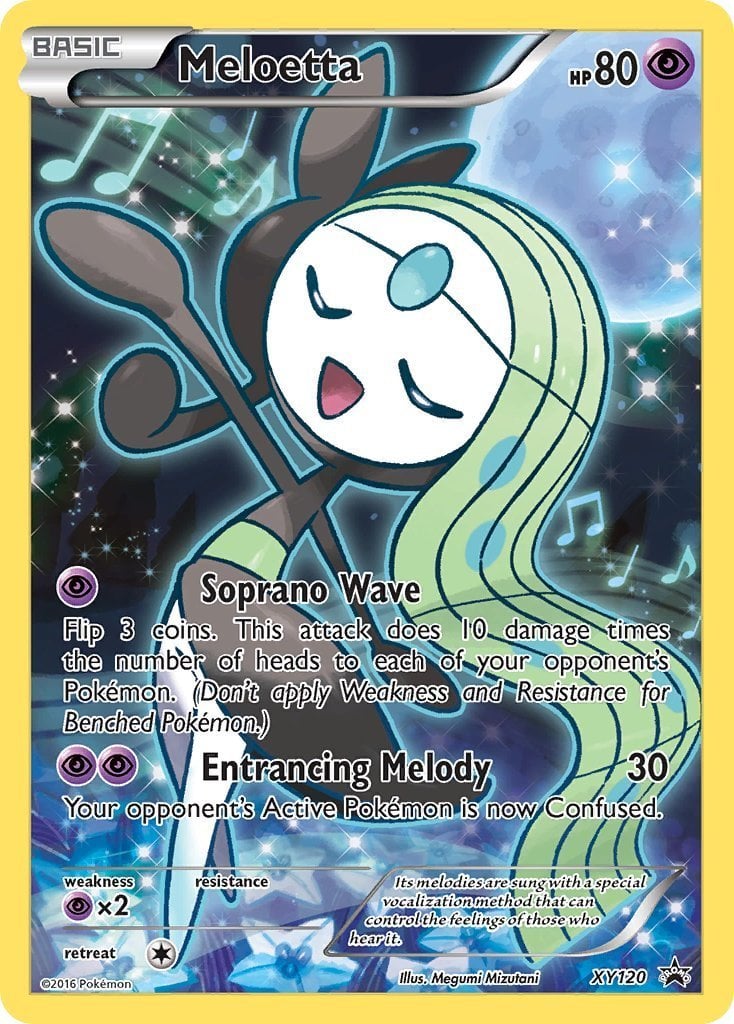 Mavin  Pokémon - Meloetta - XY120 - Promo Card - Holo Rare Card - NM