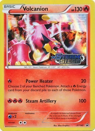 Volcanion [Power Heater | Steam Artillery] Card Front