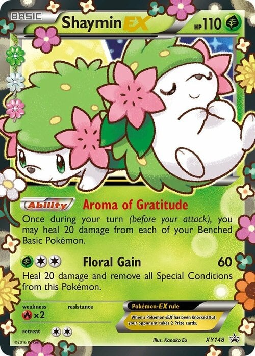 Shaymin EX [Aroma of Gratitude | Floral Gain] Card Front