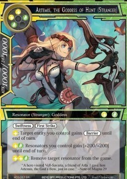 Artemis, the Goddess of Hunt (Stranger) Card Front