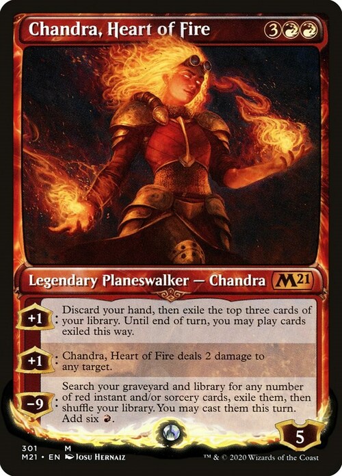 Chandra, Cuore di Fuoco Card Front