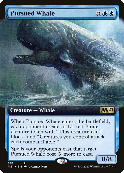 Pursued Whale Card Front