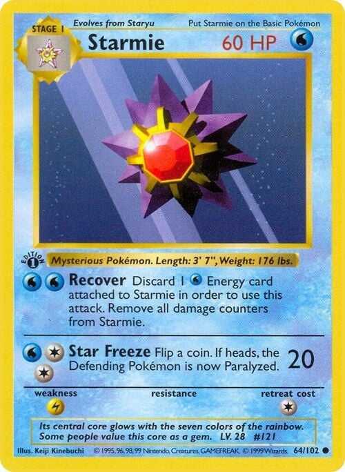 Starmie Card Front