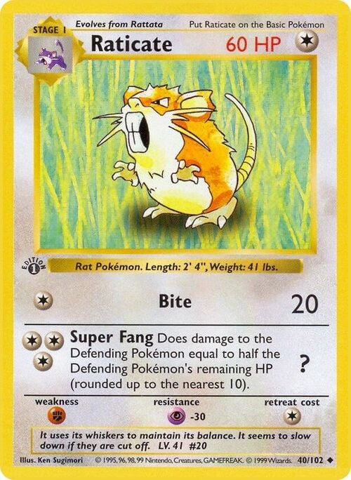 Raticate Card Front