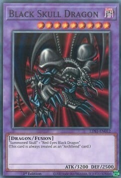 Black Skull Dragon Card Front
