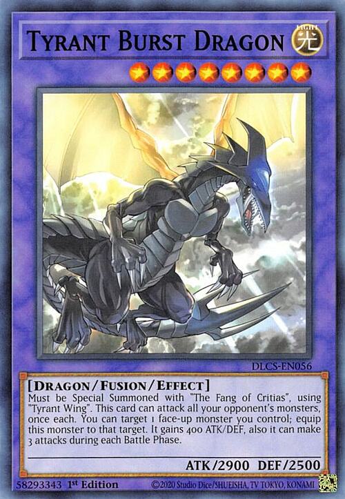 Tyrant Burst Dragon Card Front