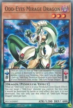 Odd-Eyes Mirage Dragon Card Front