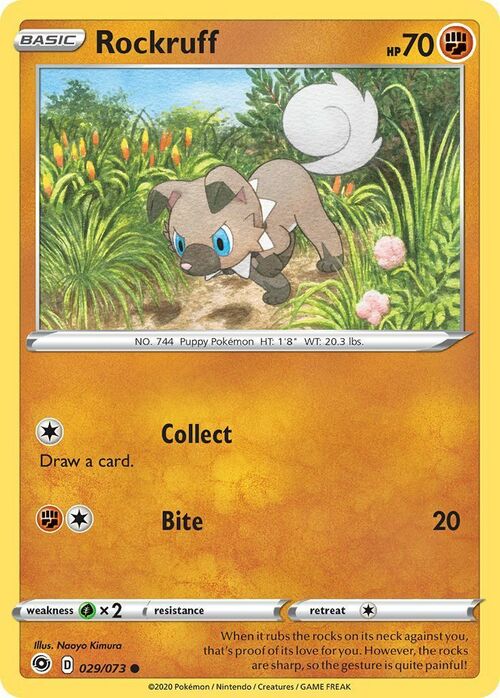 Rockruff [Collect | Bite] Card Front