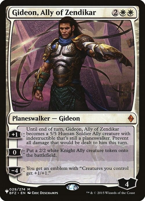 Gideon, aliado de Zendikar Frente