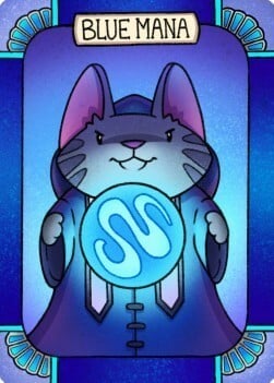 Blue Mana Counter Card Front