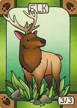 Elk Card Front