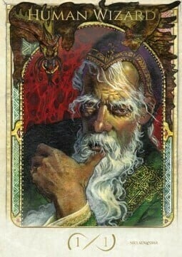 Human Wizard Card Front