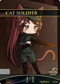 Cat Soldier Card Front