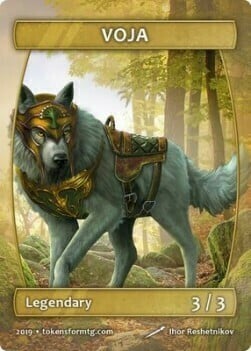 Voja Wolf Token Card Front