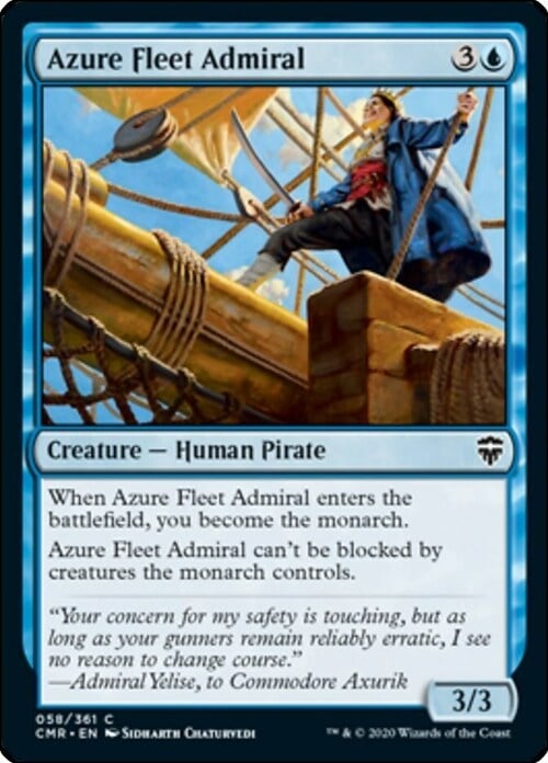 Ammiraglia della Flotta Azzurra Card Front