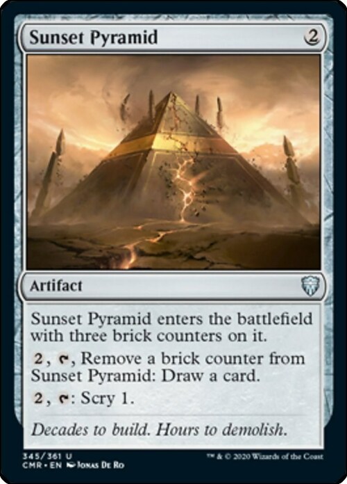 Sunset Pyramid Card Front