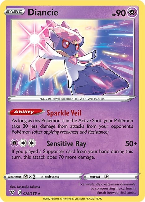 Diancie Card Front