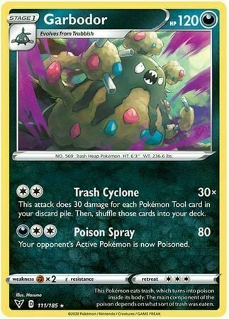 Garbodor [Trash Cyclone | Poison Spray] Frente