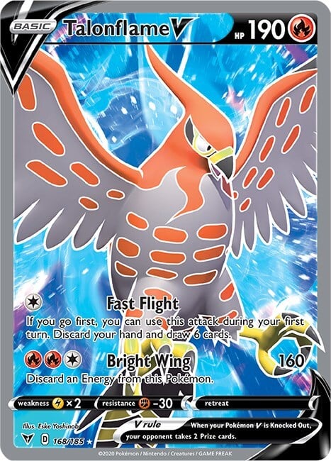 Talonflame V Card Front