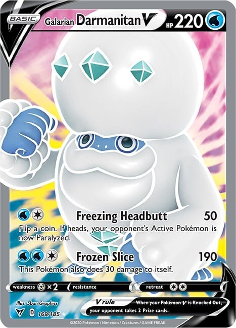 Galarian Darmanitan V Card Front