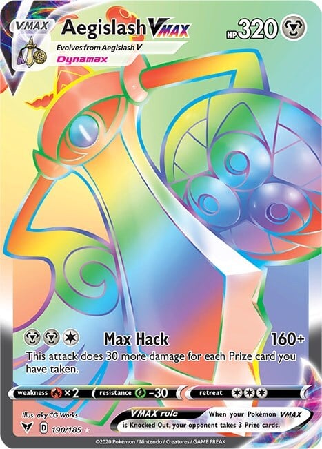 Aegislash VMAX Card Front