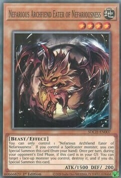 Nefarious Archfiend Eater of Nefariousness Card Front